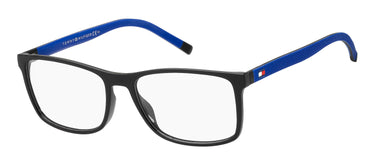 Premium Men Tommy Hilfiger Eyeglasses: TH 1785 - Matte Black Blue - SpecSMART Eye Clinic (Diagonal View)